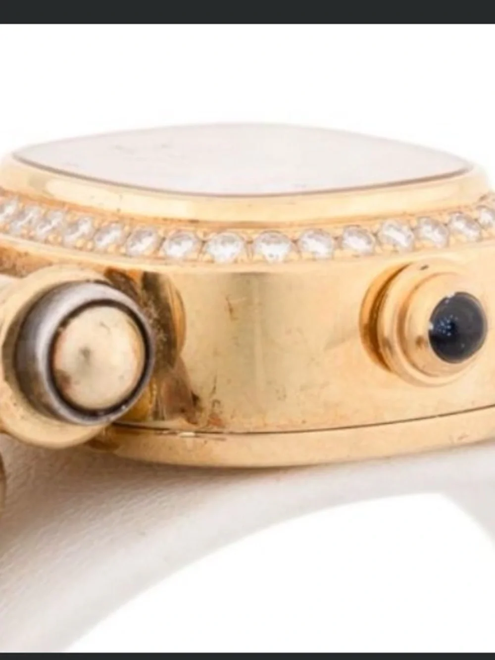 David Yurman t-21681 750 solid gold face Two-Tone Cable Bracelet SS/18kt